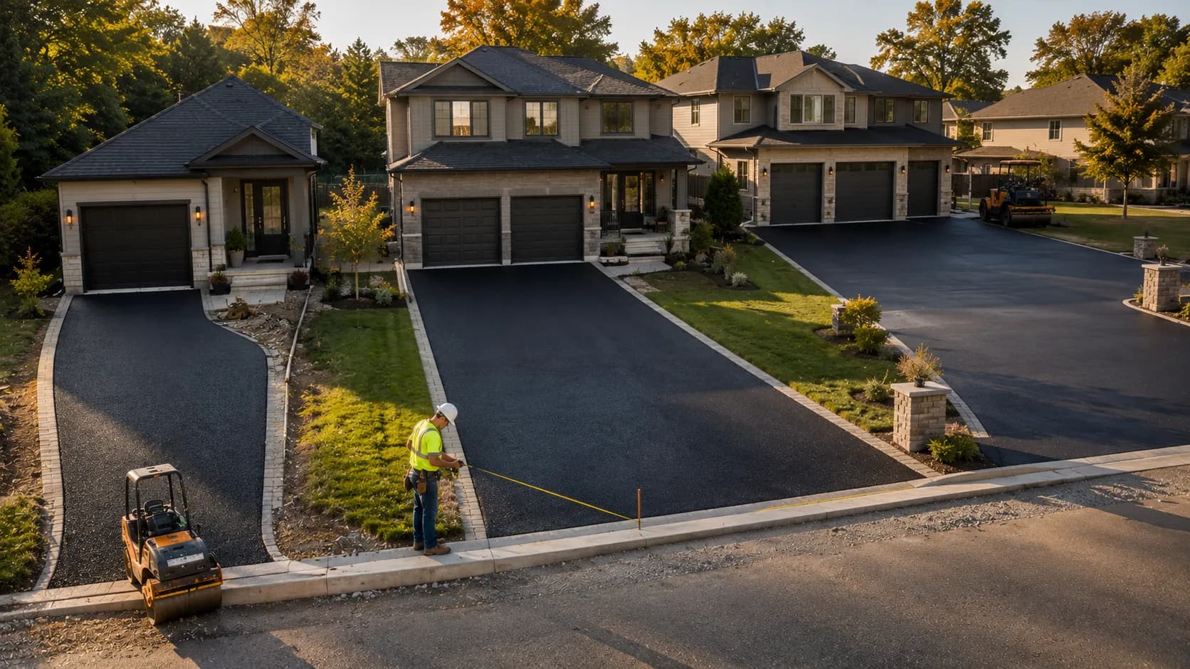 Bitumen driveway cost by size comparison — single car, double car, large, and extra large driveway pricing guide