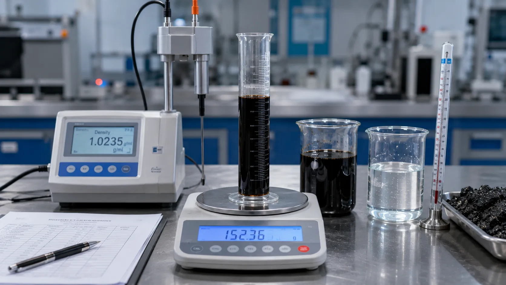 Bitumen emulsion density measurement — laboratory density test of water-based bituminous binder
