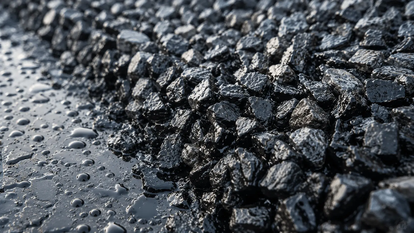 Bitumen properties — waterproof, adhesive, thermoplastic, flexible, durable material