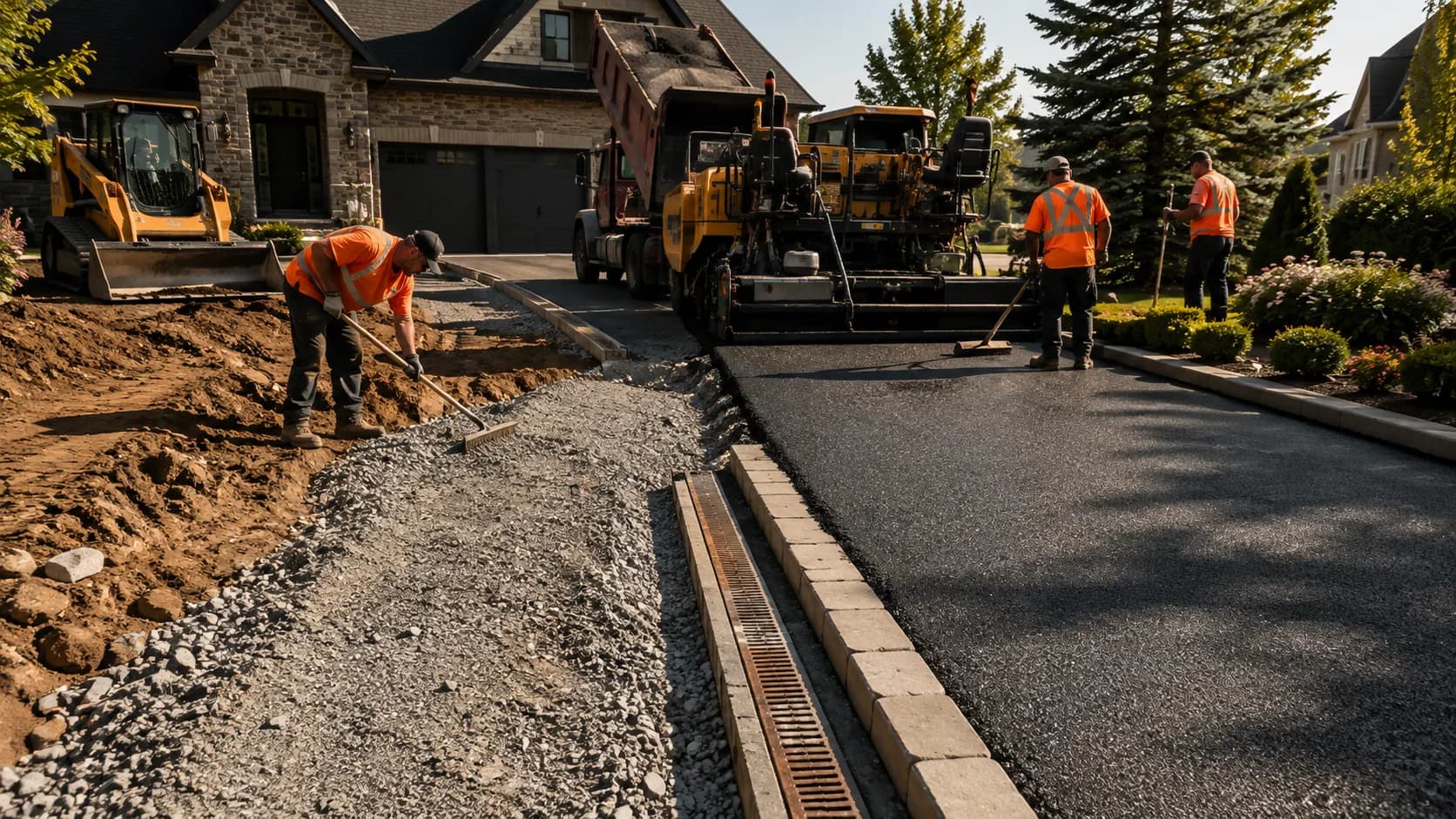 Factors affecting bitumen driveway cost — driveway size, ground condition, sub-base depth, drainage, access, finish, and region all influence the final price